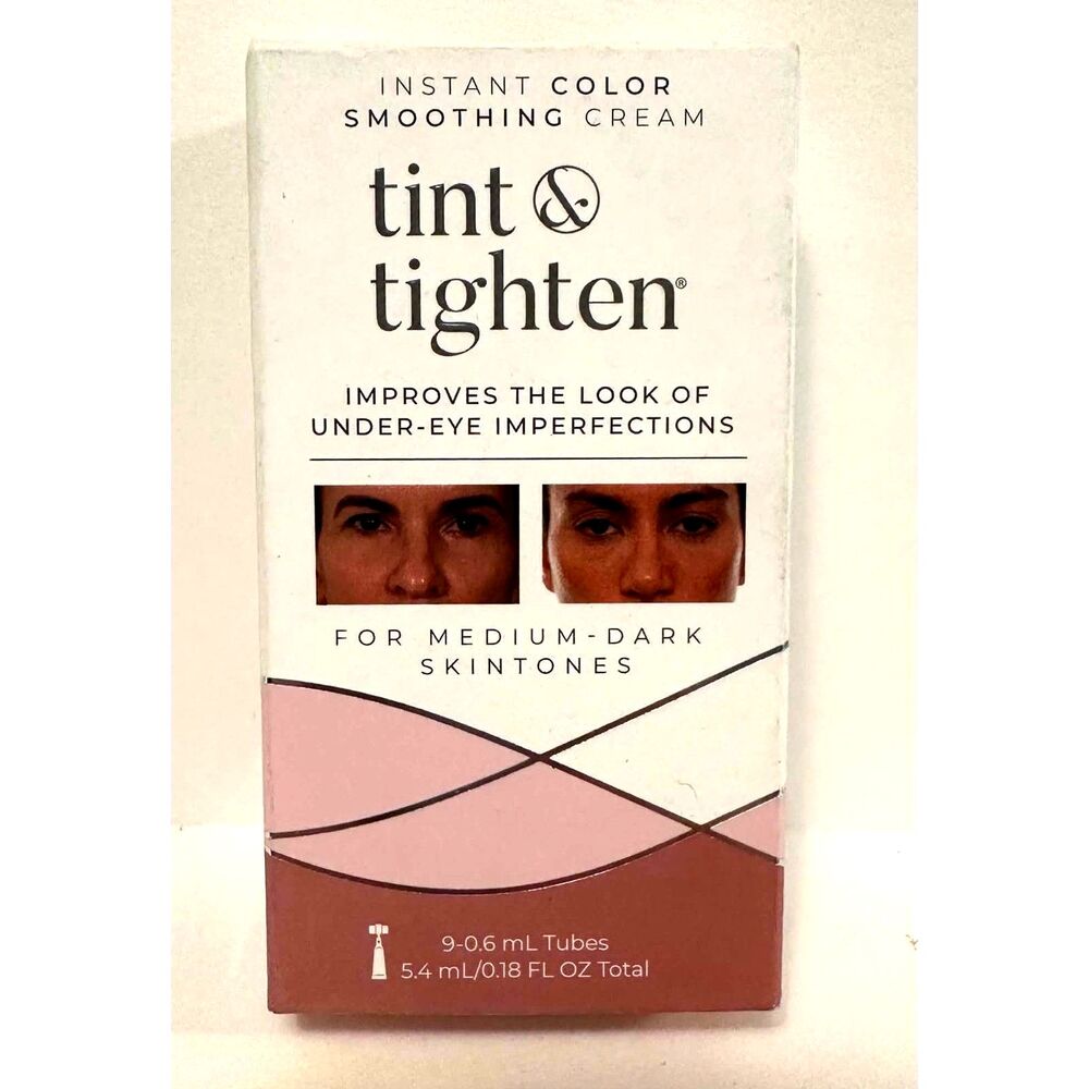 Tint & Tighten Instant Color Soothing Cream Medium/Dark 9 ct New In Box